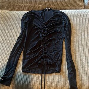 True religion Black Ruched Women's Top